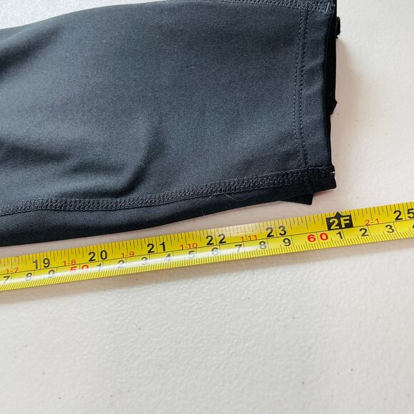 JOY LAB Black Athletic Capri Laser Cut Calf Leggings Activewear Workout S - Picture 10 of 11